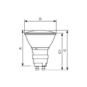Lampe PHLCDMRM3525 35W blanc chaud 3000K, ampoule MR16 en céramique à halogénure métallique avec protection UV, CRI 90, culot GX10 - Product Image 2
