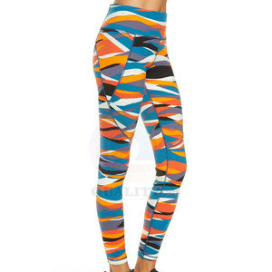 Pantalon de Yoga sans couture pour femmes de haute qualité Leggings taille haute Push-Up effet lavé Spandex Gym Sport Femme Style décontracté Logo - Product Image 4