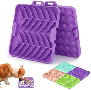 Bulk <b>Silicone</b> Dog Licking <b>Mat</b> BPA Free Slow Feeding Dish Non Slip Easy Clean Stress Relief for Pets - Product Image 1