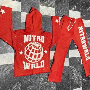 2025 Men's Embroidered Hoodie Rhinestones High Quality 100% Cotton Regular Fit Comfortable Thermal Wear Eco-Friendly Windproof - Product Image 6