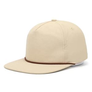 หมวก7แผงสแนปแบ็กมีรูพรุนพร้อมแผ่นยางปักโลโก้หมวกกอล์ฟกันน้ำสำหรับผู้ชาย - Product Image 6