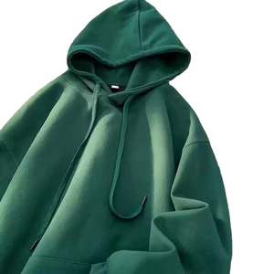 Automne poids lourd Streetwear pull String français Terry sweats à capuche fabricants 100% coton blanc unisexe élégant hommes sweats à capuche - Product Image 3