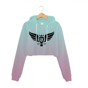 Sublimé Hiver Casual Tricoté Crop Top Hoodies Femmes Solide À Manches Longues Mode Sweats - Product Image 6