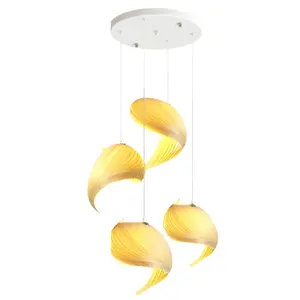 Lámpara de Metal Rectangular RileyPalm de Estilo Moderno, 220V, Luz Cálida Blanca de 3000K, para Restaurantes, Villas y Bares - Product Image 3