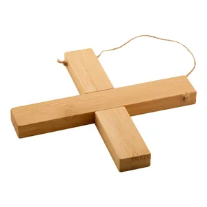 "Sustainable Bamboo <b>Trivet</b> for Eco-Conscious Cooking" - Product Image 1