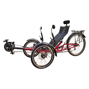 Motrike Livraison Gratuite Haute Qualité Tricycle à 3 Roues Pliante à 24 Vitesses avec Suspension pour Personnes Handicapées - Product Image 2
