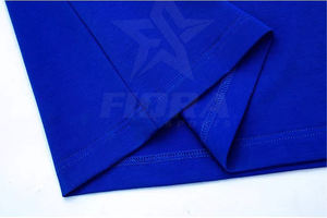 Mezcla de poliéster/algodón, camiseta en blanco para hombre, lisa, informal, de gran tamaño, de talla grande, ecológica, transpirable, de secado rápido, con logotipo personalizado en la parte delantera - Product Image 4