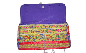 Bolso de mano tipo BANJARA bohemio con cierre de cremallera de gran capacidad, bolso bandolera portátil de algodón con bordado tribal étnico para mujer - Product Image 4