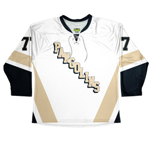 Precio bajo, diseño personalizado, cuello en V, camisetas de Hockey sobre hielo sublimadas, aparejos personalizados, número de nombre de sarga, uniformes de Hockey sobre hielo personalizados 100% - Product Image 5