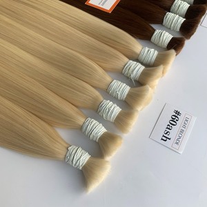 Caliente 100g a granel recto cutícula alineada cabello vietnamita tupé estilo ondulado extensiones a precio al por mayor paquetes Genius Weft - Product Image 4