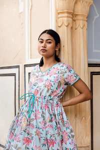 Handcrafted Ailani <b>Dress</b> Boho Cotton Hand Block Printed Casual Occasional Women Summer <b>Dress</b> - Product Image 2