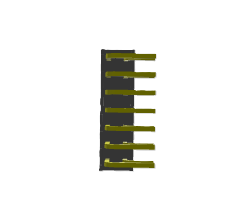Connecteur de prise PCB SQT‑107‑01‑F‑D‑RA, 14 positions, 2 rangées, pas de 2,0 mm, composant carte-à-carte à angle droit, conforme RoHS - Product Image 2