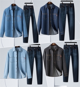 Chaquetas de mezclilla Estilo de ajuste Denim Cotton Jean Casual Slim Men Jacket - Product Image 5