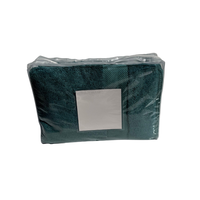 Sac d'emballage personnalisé en PVC transparent pour textiles de maison, sac de rangement givré à soufflets pour serviettes et couettes avec fermeture éclair transparente et poche intérieure