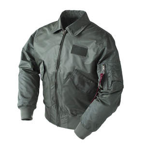 Winter <b>Men's</b> <b>Thin</b> Bomber <b>Jacket</b> with Stand Collar Front Logo Lightweight Zipper Closure for Daily Streetwear Use - Product Image 3