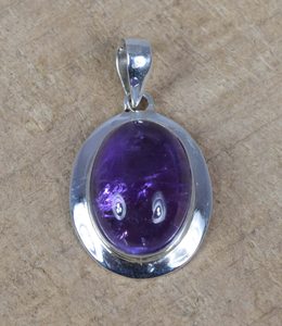 Amatista púrpura 925 plata esterlina piedra preciosa hecha a mano diseñador colgante joyería fina colgantes y dijes para mujeres - Product Image 4