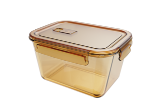 Airtight Glass Food <b>Storage</b> Container Set Lid Leakproof, Glass Lunch Box Meal Prep Container BPA Free <b>Kitchen</b> <b>Storage</b> - Product Image 4