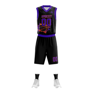 Conjunto de Uniforme de Baloncesto Ecológico Personalizado, Transpirable, de Malla de Poliéster, Antibacteriano, Ropa Deportiva de Equipo, Conjuntos de Uniformes OEM - Product Image 3