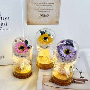 All'ingrosso sapone LED fiore conservato rosa in cupola di vetro per san valentino compleanno & regali di natale - Product Image 2