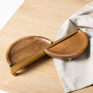 Bol à noix en bois conçu sur mesure avec poignée en métal fait à la main, ustensile de cuisine poli pour servir des fruits secs, plateaux décoratifs - Product Image 6