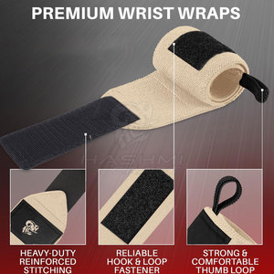 Adjustable Compression Wrist <b>Wrap</b> For Gym Workout Strength Training And Sports Fitness Performance - Product Image 4