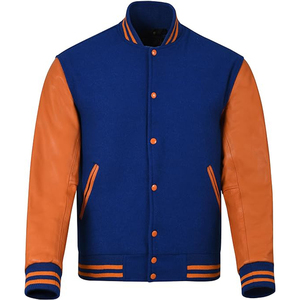 2024 chaquetas universitarias góticas de Hip Hop con bordado personalizado tela de lana de alta calidad Retro High Street Stand genuino invierno fino - Product Image 2