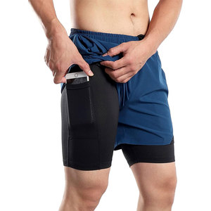 Shorts athlétiques à séchage rapide de qualité supérieure pour hommes vente en gros de shorts de performance respirants et évacuant la transpiration pour les séances de gym quotidiennes - Product Image 1