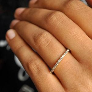 แหวนเพชรสำหรับงานแต่งงานที่เติบโตในห้องปฏิบัติการทองคำ10K แหวนเพชรสำหรับงานหมั้นและไอเดียของขวัญ - Product Image 5