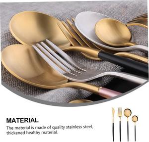 Juego de Cubiertos de Acero Inoxidable para Mesa de Comedor, Vajilla Ecológica para Fiestas, Juego de Cubiertos de 5 Piezas, Nuevo - Product Image 3