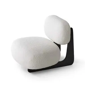 Nordic piccola unità divano in tessuto design creativo di lusso leggero divano singolo persona agnello peluche creativo per il tempo libero