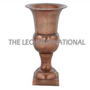 Florero de Metal con Asa Lateral, Forma Compacta, Acabado Plateado, Estilo Moderno, Florero Decorativo Hecho a Mano para el Hogar - Product Image 6