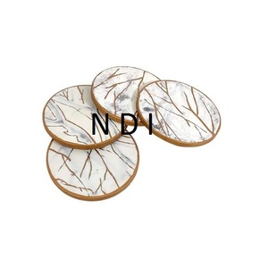 Taza de té de diseño hecho a mano Mads para decoración de vajilla para el hogar, posavasos decorativo redondeado de estilo único, posavasos de resina para taza de té - Product Image 3