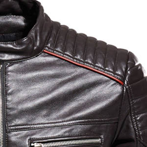 เสื้อแจ็คเก็ตหนังผู้ชาย คุณภาพพรีเมียม สำหรับขี่มอเตอร์ไซค์ พร้อมซิป สำหรับการขับขี่ท่องเที่ยวและสวมใส่ในชีวิตประจำวัน - Product Image 6