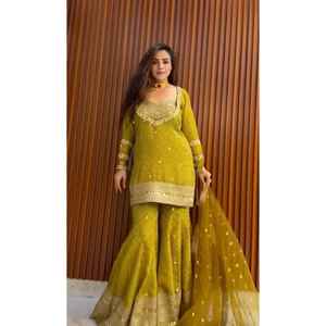 เปิดตัวพาลาซโซชั้นนำจากดีไซเนอร์ใหม่พร้อมผ้าพิมพ์ลายดิจิตัลพร้อมงานปักลำดับ - Product Image 1