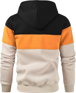 Sweat à capuche surdimensionné pour homme en coton épais de haute qualité, avec logo brodé, tissu polaire, plusieurs options de couleurs - Product Image 3