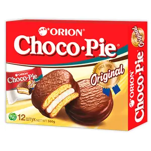 Offre Spéciale Véritable Qualité ORION Choco Pie, Biscuit Doux Enduit De Chocolat Prix De Gros Fournisseur