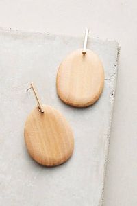 Pendientes de madera grandes de alta calidad, joyería personalizada, pendiente de madera hueco, pendientes de gota exagerados bohemios, geométricos vintage - Product Image 6