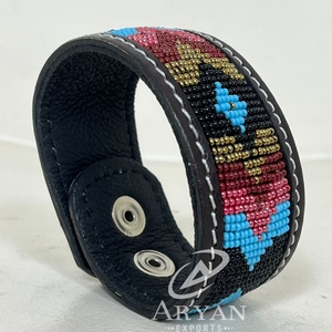 Pulsera Punk personalizada a la moda, pulsera hecha a mano minimalista, pulseras de cuero genuino, brazaletes para hombres y mujeres - Product Image 1