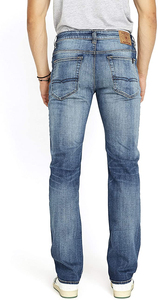 2025 hommes étiquette personnalisée broderie cuir Patch moderne hommes plaine teint jean pierre lavé Denim porter jean - Product Image 2