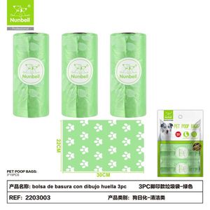 Bolsas de Basura para Desechos de Perros con Diseño de Hueso, Solución Premium para la Eliminación de Desechos de Mascotas - Product Image 1