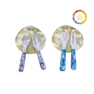 Cuillères en nacre de luxe fabriquées à la main élégance pour une cuisine raffinée - Product Image 3