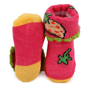 Newborn <b>Booties</b> - Dark Pink - Product Image 2
