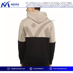 เสื้อฮู้ดโอเวอร์ไซส์ของผู้ชายทันสมัย-ผ้าหนาอบอุ่นสไตล์สตรีทแวร์แบบสวมหัวพร้อมฮู้ดสายรูดเหมาะสำหรับชุดฤดูหนาว - Product Image 4