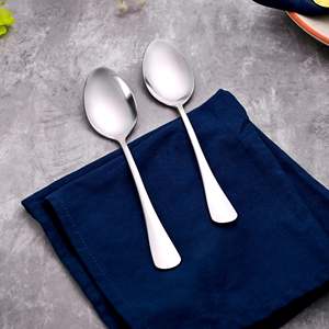 <b>Set</b> of 2 Sleek & Shiny Stainless Steel Spoons Mirror Polish Long Handle Cute Design for Coffee <b>Tea</b> Salad Party Use 10ml Capacity - Product Image 5