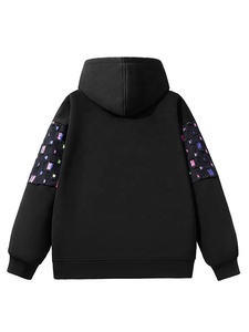 Sweat à capuche thermique surdimensionné unisexe en coton épais polaire éponge Y2K multicolore 3D pull à épaules tombantes hiver - Product Image 2