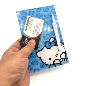Baby Blue Cheetah Wholesale Price Cartoon Sustainable Acrylic Lash Pallet <b>Tile</b> With <b>Magnet</b> for Tweezer Custom Logo Eyelash <b>Tiles</b> - Product Image 4