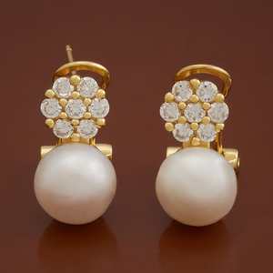 Boucles d'oreilles pendantes chic en argent 92,5, style tendance - Product Image 1
