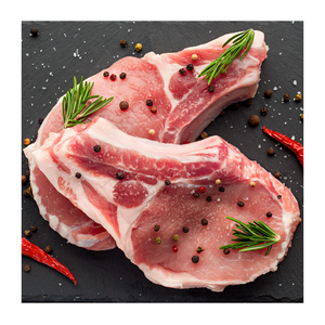 Côtelettes de porc surgelées de qualité supérieure, 250g-350g/paquet, vente en gros, découpées à la main, qualité d'exportation, prix abordable - Product Image 2