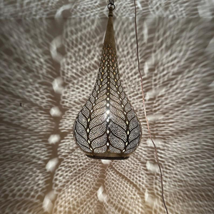 Lampe suspendue marocaine attrayante en verre et fer pour la décoration de la maison, lanterne marocaine à prix raisonnable - Product Image 4