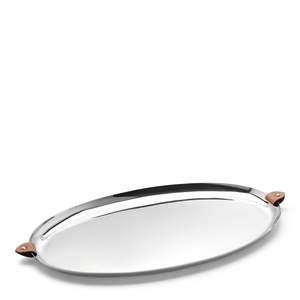 Bandeja DE SERVICIO DE METAL hecha a mano con intrincado diseño floral, ideal para centro de mesa decorativo o exhibición de comida y bebida de lujo - Product Image 1